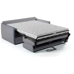 Comparateur de prix : Canapé convertible express - AGATHE - Tissu Gris - Liseré Bleu - 175 x...