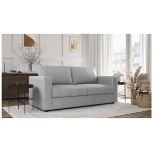 Comparateur de prix : Canapé 3 places - Delta - Tissu Malmo 83 Gris Clair - Convertible semi...