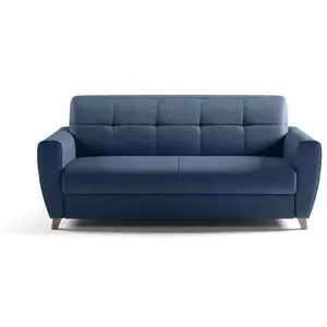 Comparateur de prix : NO NAME Canapé convertible express 3 places SKY - Tissu Bleu - 192 x 100 x 88 cm