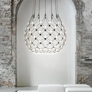 Suspension Luceplan Mesh Wireless, Ø 100 cm, 2 m, BluetoothVendu parluminaire