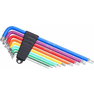 Bonin Kit de 9 Clés Torx T10-T50 mm, Couleur Arc-en-Ciel pour Identification FacileVendu parbikeinn