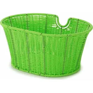 Panier Avant NFUN Ovale Vert en Fer Plastifié 39x29x18 cm pour Vélo pas cher