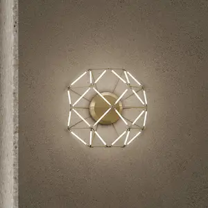 URBAN by Sforzin Applique murale LED Euclide, métal doré, largeur 37,5...Vendu parluminaire