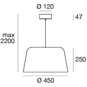 Linea Light Suspension LED Delfi_P, noir, Ø 45 cm, métalVendu parluminaire