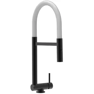 VIZIO Robinet De Cuisine Mitigeur Noir Mat Rabattable Sous Fenêtre 45m...