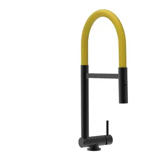VIZIO Robinet De Cuisine Mitigeur Noir Mat Rabattable Sous Fenêtre 45m... pas cher