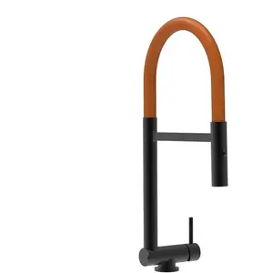 VIZIO Robinet De Cuisine Mitigeur Noir Mat Rabattable Sous Fenêtre 45m... pas cher