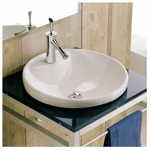 Scarabeo Rondo Vasque à encastrer par-dessus, 8008BK, pas cher