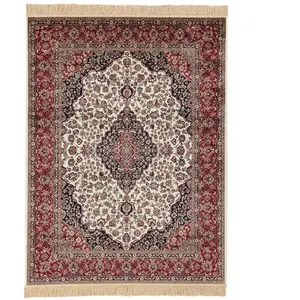 Viva Tapis ivoire style oriental pour salon rectangle Clifden Ivoire 140x190 pas cher