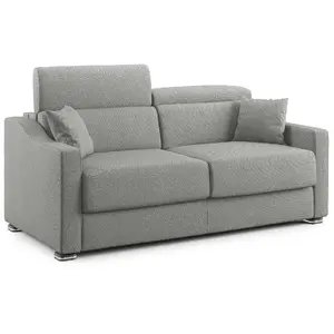 Divani.store Amber Canapé lit - Gris