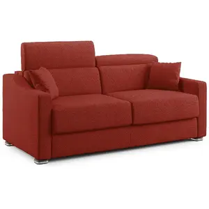 Divani.store Amber - 191 cm - Rouge pas cher