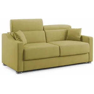 Comparateur de prix : Divani.store Amber Canapé lit convertible en tissu détachable T05 191 cm (mat. 140x197) jaune