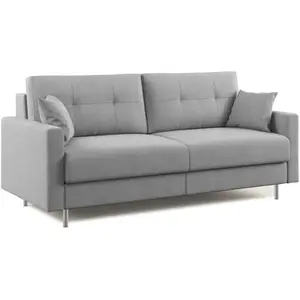 Divani.store Megan Canapé convertible - Gris pas cher
