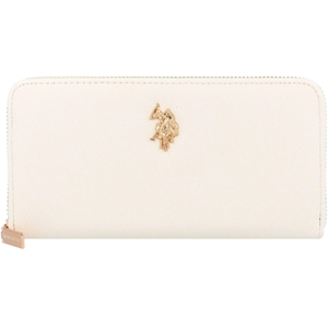 Comparateur de prix : U.S. POLO ASSN. Jones Zip Around Wallet Cream White
