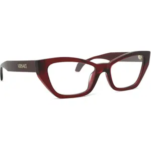 Versace Femme Versace VE3373U 5512 Montures optiques Acétate Rouge Cat Eye Normale
