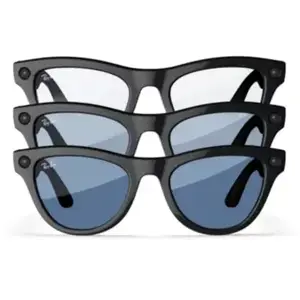 Lunettes connectées Ray-Ban Meta Skyler Noir brillant et bleu céruléen pas cher