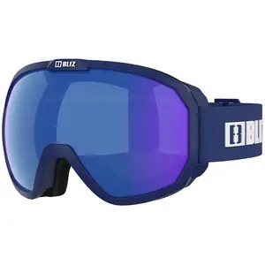 Masque Bliz Charge OTG bleu marine avec lentille miroir bleue