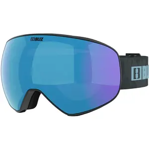 Masque Bliz Floz gris foncé avec lentille miroir bleu glacier pas cher