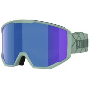 Bliz Spark - Masque ski Vert Mat Brown W Blue Multi Cat 3