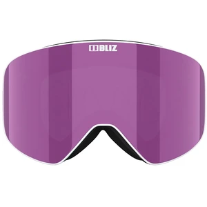 Masque Bliz Flow blanc rose avec lentille miroir violette pas cher