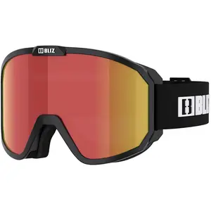 Comparateur de prix : Bliz Rave - Masque ski Noir Mat / Logo Blanc Brown W Red Multi Cat 3