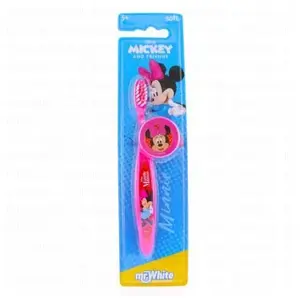 Mr White Brosse à dents manuelle avec capuchon de protection - Mickey et ses amis - Minnie pas cher