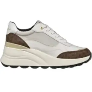 Geox Femme D Spherica Ec13 A Basket, Blanc cassé, 38 EU pas cher