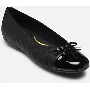 Geox Femme D Annytah B Ballet Flat, Noir, 36 EU