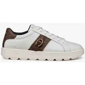 Comparateur de prix : Chaussures Geox Spherica ECUB-1 blanc pur marron femme - 37