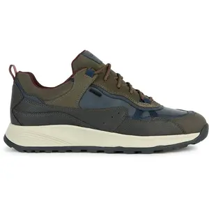 Geox - Baskets Terrestre marine/café foncé T.40 pas cher