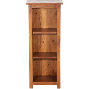 BISCOTTINI Petite bibliothèque en bois massif de tilleul finition noyer L40xPR25x... pas cher