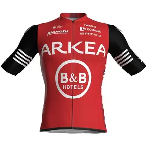 Rosti Maillot Arkea B&B Hotels 2025 Réplique manches courtes rouge noir - M pas cher