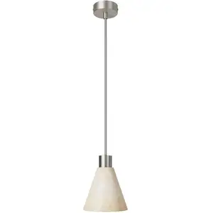 Creative Cables - Lampe à suspension avec abat-jour conique en bois Av...