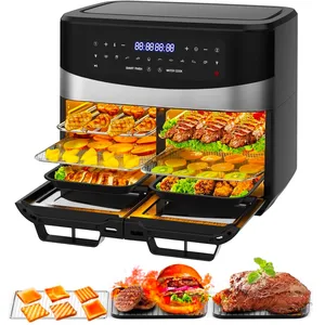 Avilia Four à friteuse à air 12L avec double porte de 6L, 10 programme... pas cher