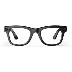 Lunettes connectées Ray-Ban Meta Wayfarer Transparent et Noir brillant pas cher