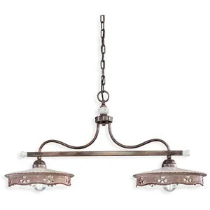 FERROLUCE Alessandria classique C543, Lampe de plafond suspension avec