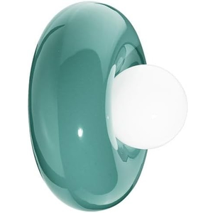 Applique murale en céramique turquoise 25x16cm Bumbum - Ferroluce pas cher