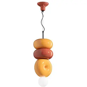 Ferroluce BUMBUM-Suspension Céramique H50cm Multicolore pas cher