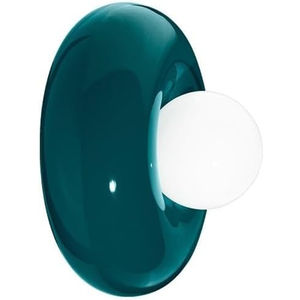Applique murale en céramique verte pétrole 25x16cm Bumbum - Ferroluce pas cher
