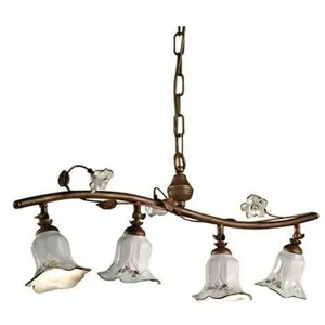 Comparateur de prix : FERROLUCE Classic pisa C1207-4, Plafonnier Suspension en Céramique,