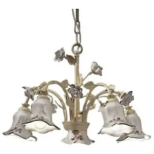 FERROLUCE Classic pisa C1205-5, Lampe de plafond suspension en céramique, pas cher