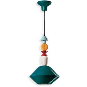 Deco' lariat C2510, Plafonnier Suspension en Céramique Ferroluce