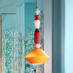 DECO' LARIAT C2511, Plafonnier Suspension en Céramique, Ferroluce