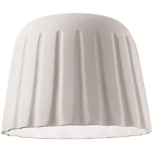 Comparateur de prix : Ferroluce Plafonnier Madame Gres Céramique hauteur 29 cm, blanc