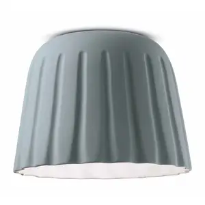 Comparateur de prix : Ferroluce Plafonnier Madame Gres Céramique hauteur 29 cm, gris