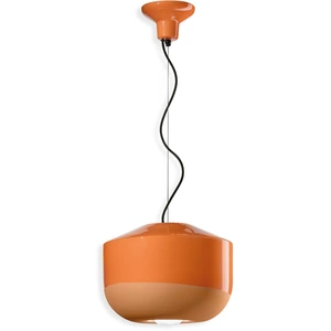 Suspension en céramique orange pêche 35x28cm Bellota - Ferroluce pas cher