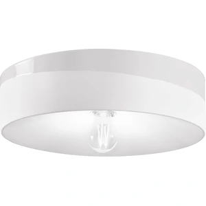 Plafonnier en céramique blanche 40x11cm PI - Ferroluce pas cher