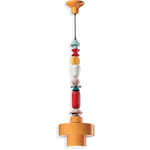 Comparateur de prix : Suspension en céramique jaune 28x91cm Lariat - Ferroluce