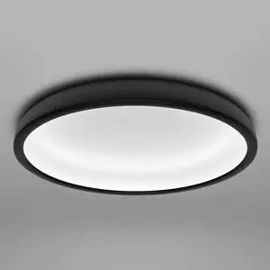 Stilnovo Plafonnier LED Reflexio, Ø 46 cm, noirVendu parluminaire