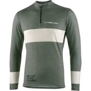 NALINI 03220501100C000.10 New LS Wool Jersey Homme Sweatshirt Green Olives L pas cher